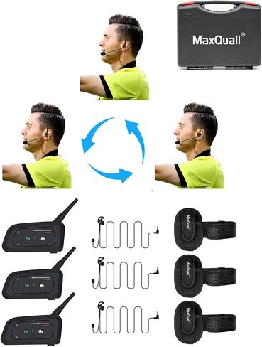 سماعة رأس للحكم مصممة حديثًا سماعة أذن احترافية HiFi للأذن اليمنى V6 V4 FBIM Football Arbitro Coach القاضي التحكيم مشبك الأذن لكرة القدم (1 قطعة سماعة أذن R) in Kuwait