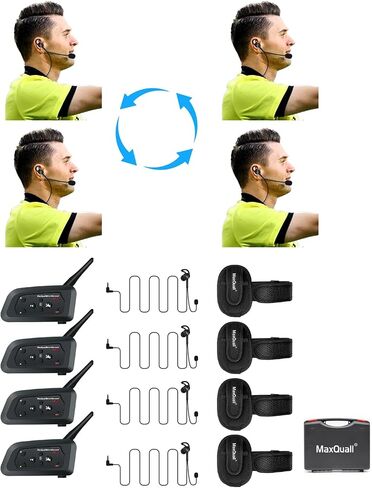 سماعة رأس للحكم مصممة حديثًا سماعة أذن احترافية HiFi للأذن اليمنى V6 V4 FBIM Football Arbitro Coach القاضي التحكيم مشبك الأذن لكرة القدم (1 قطعة سماعة أذن R) in Kuwait