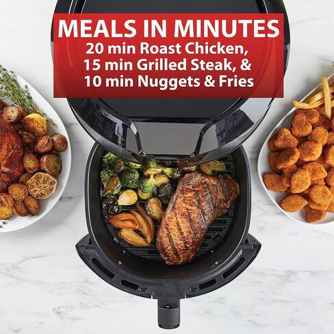 T-fal 9 in 1 Toaster Oven Air Fryer Combo Stainless Steel Convection Countertop Oven, Fast Heatup, 7 Pound Chicken Capacity, Extra Crispy Results, Toast, Bake, Air Fry, Reheat, Broil in Saudi Arabia