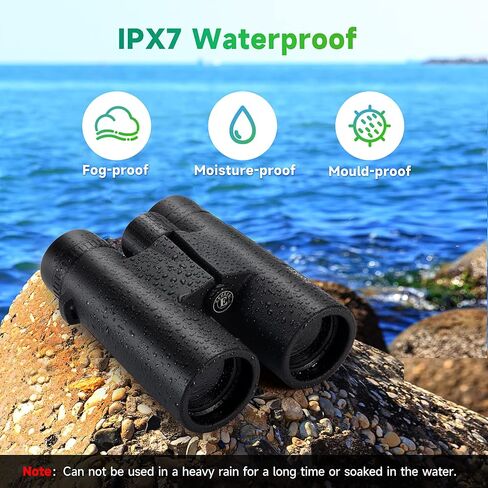 12x42 HD Binoculars for Adults, High Power Binoculars with Tripod Phone Adapter, Waterproof Compact Binoculars for Bird Watching Hunting Stargazing, Clear Low Light Night Vision, BAK4, FMC Prisms in Saudi Arabia