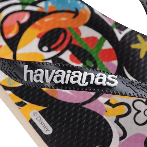Havaianas Disney Stylish Flip Flops - Mickey Mouse Sandals - Beige/Black, 7/8W in Saudi Arabia