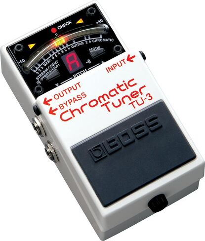 Boss TU-3 Chromatic Tuner Bundle with 10ft Instrument Cable, 6in Patch Cable, and Picks in Saudi Arabia