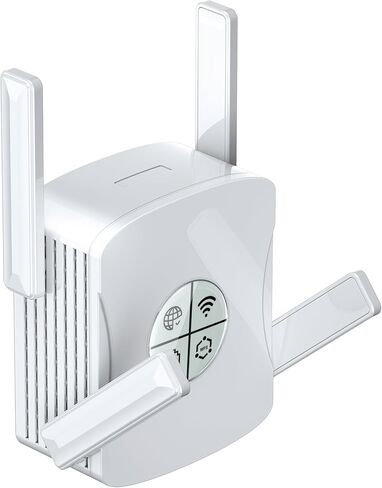 WiFi 6 Extender Signal Booster for Home, Fastest WiFi Repeater with Ethernet Port, 1 Button Set Up, AX2400 Dual Band 5GHz 2.4GHz in Saudi Arabia