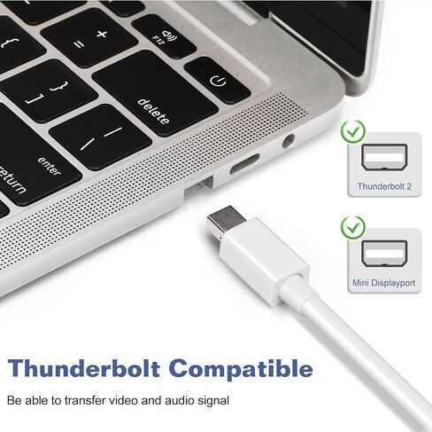 محول Mini DisplayPort إلى HDMI لجهاز MacBook Air 2013-2014، محول Mini DP إلى HDMI متوافق مع MacBook Air/Pro، وMicrosoft Surface Pro/Dock، وجهاز العرض والمزيد (عبوة من قطعتين) in Saudi Arabia