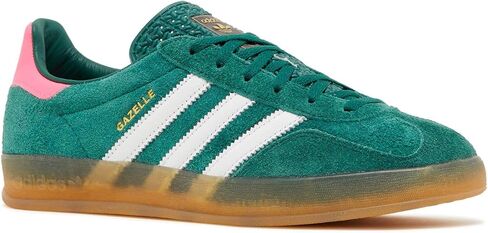 حذاء Adidas Womens Gazelle Indoor Collegiate أخضر وردي مقاس 8.5 in Saudi Arabia