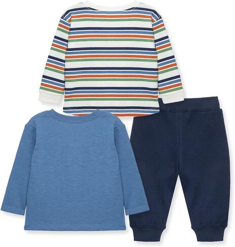 Little Me Baby Boys' 3-Piece Shirts and Pant Set, 2-Shirts, 1 Pant, 0-24 Months in Saudi Arabia