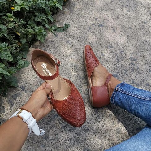Macarena Collection Sandals Women Huarache Sandal Colorful Leather Mexican Style 2150 in Saudi Arabia