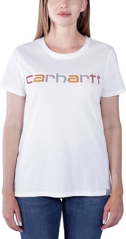 تي شيرت نسائي خفيف الوزن بشعار متعدد الألوان من Carhatt in Saudi Arabia