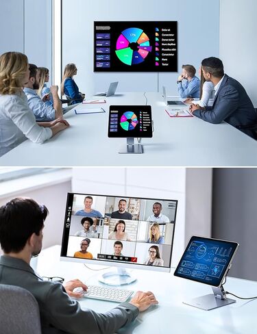 Magnetic Stand Hub for iPad Pro 12.9 Inch, Aluminum Alloy iPad Mount for Desk with Docking Station, Adjustable Holder with 4K@60Hz HDMI, 100W PD, USB 3.0 and 180° Adjustable 360° in Saudi Arabia