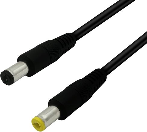 2pcs 1.6ft 5.5x2.1mm to 5.5mmx2.5mm, Male to Male Power Cord, Power Connection Adapter, LED Strip Light, Surveillance Camera, CCTV Security Camera, LED Monitor, IP Camera, DVR, Router in Saudi Arabia