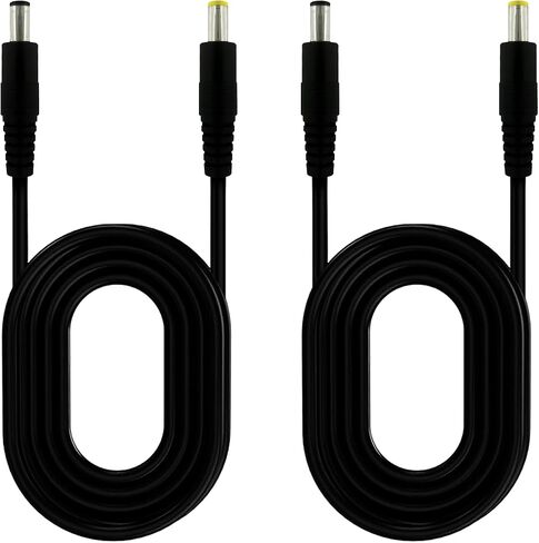 2pcs 1.6ft 5.5x2.1mm to 5.5mmx2.5mm, Male to Male Power Cord, Power Connection Adapter, LED Strip Light, Surveillance Camera, CCTV Security Camera, LED Monitor, IP Camera, DVR, Router in Saudi Arabia