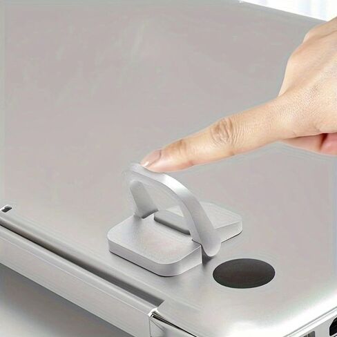1 Pair Laptop Stand Invisible Paste Bracket Storage Folding Portable Heightening Shelf Keyboard Base Foot Support Shelf in Saudi Arabia