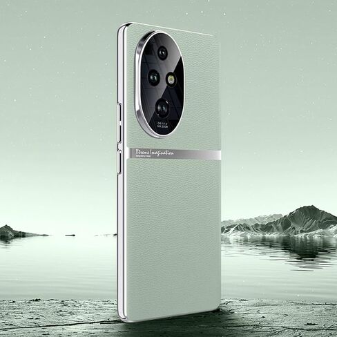 حافظة QUIETIP متوافقة مع هاتف Honor 200 Pro مع واقي شاشة من الزجاج المقوى، غطاء واقٍ صلب من البولي كربونات، أخضر in Kuwait