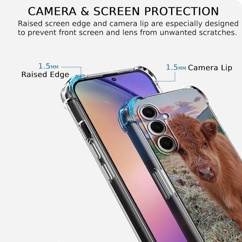 Black Halloween Clear Case for Samsung Galaxy A14 4G/5G,Pumpkin Skull Bat Pattern for Men Women,Trendy Transparent Soft TPU Bumper Case for Galaxy A14 in Kuwait