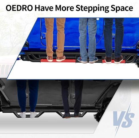 OEDRO 6.5'' Running Boards Compatible with 2021-2024 Ford Bronco 2 Door, Black Textured Side Step, Aluminum Alloy Nerf Bars in Kuwait