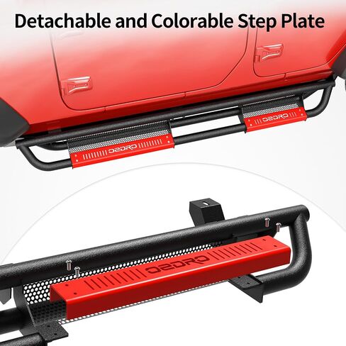 OEDRO 6.5'' Running Boards Compatible with 2021-2024 Ford Bronco 2 Door, Black Textured Side Step, Aluminum Alloy Nerf Bars in Kuwait