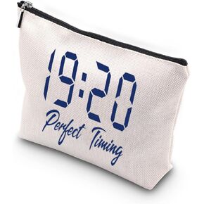 WCGXKO Sorority Gift Perfect Timing 1920 Zeta Greek Gift Finer Women Zipper Makeup Bag (Perfect Timing 1920)