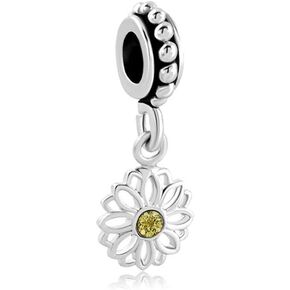 Dangle Crystal Charm Beads For Charm Bracelets