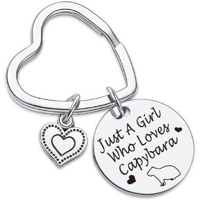 7RVZM Capybara Keychain Capybara Breeder Gift Capybara Themed Jewelry Best Friend Jewelry