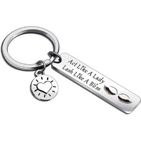 Lash Boss Jewelry Cosmetologist Jewelry Eyelash Artist Keychain Beautician Jewelry Lash Beauty School Student Gift Cosmetologist Keychain Beauty Salon Gift Lash Artist Gift