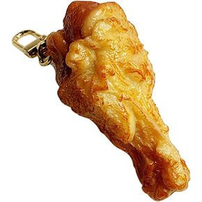 Surakey Chicken Nugget Keychain Chicken Wings Chicken Leg Car Keychain for Backpack Purse Wallet Keychain Fake Food Keychain (Type B)