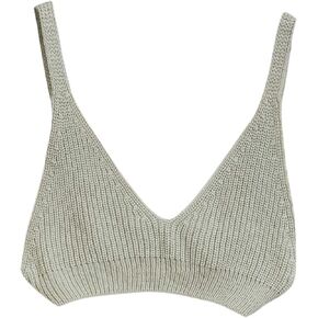 SweatyRocks Women's V Neck Sleeveless Slim Fit Knit Crop Cami Tank Top