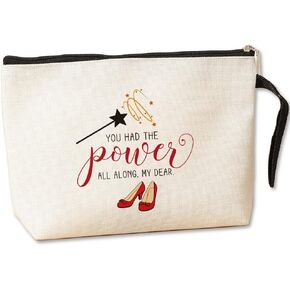 Makeup Bag Gil-more Girls TV Merchandise Luke Fans Gift Lorelai and Rory Fans Gift Luke Cosmetic Bag Inspirational Christmas Birthday Gifts for BFF Friends Mom Daughter Sister You Are Braver Stronger