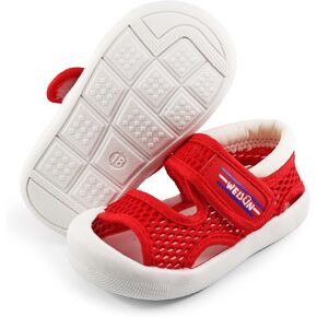 Toddler Boys Girls Unisex Baby Summer Sport Sandals Closed Toe Non-Slip Rubber Sole Pool Beach Mesh Sneakers Lightweight Outdoor Water Shoes in Kuwait