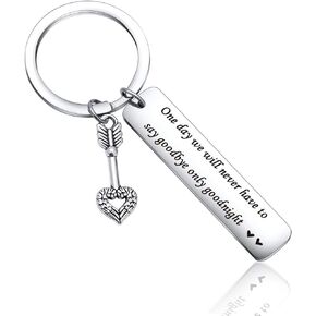 Boyfriend Goodbye Farewell Keychain Girlfriend Long Distance Friendship Gift Remembrance Keychain