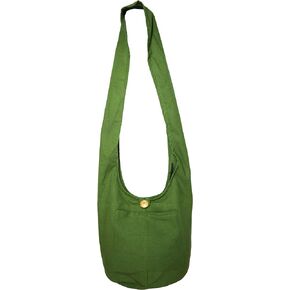 Thai Monk Buddha Cotton Sling Crossbody Messenger Bag Purse Hippie Hobo Shoulder Bag