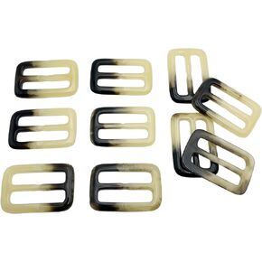 10Pcs Waist Buckle Resin Rectangle Silk Scarf Neckerchief Clip Belt Clothing T-Shirt Ring Wrap Holder