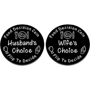 Valentines Day Gifts for Him Her Gifts for Boyfriend Girlfriend Food Decision Decider Maker Husband Gifts from Wife Anniversary Birthday Gifts for Boyfriend Girlfriend Gifts for Women Men Double-Sided