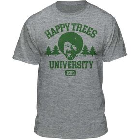 Bob Ross Happy Trees University Official Licensed Graphic T-Shirt