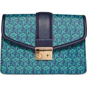 Anne Klein Small Flap Ak Cube Logo Crossbody