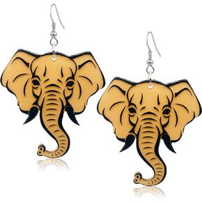 QUSIJIA Statement Baseball Cap Earring Funny Animal Acrylic Drop Dangle Earrings For Women Girls