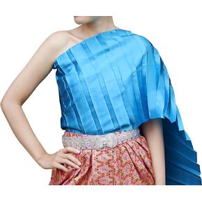 Full Funk Sabaii Sash Big Pleet for Theater or Wedding Costume Outfit Light Thai Style