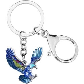 Enamel Alloy Flying Eagle Keychain Bird Charms Novelty Gifts for Women Girls Bag Wallet