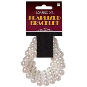 Amscan Faux Pearl Bracelet - 1 Pack, Elegant White Accessory, Perfect For Weddings & Formal Events