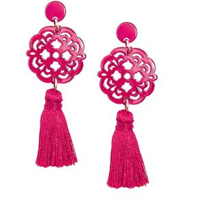 ZENZII Acrylic Resin Tassel Earrings for Women Girls Geometric Modern Pattern Acetate Drop and Dangle Earrings Trendy Fashion Jewelry