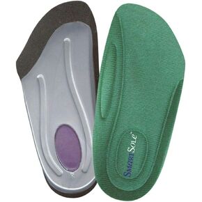 Insoles for Plantar Fasciitis and Heel Pain Relief | Arch Support for Women & Men | Flat Feet & Shin Splints Relief | All Day Comfort | SmartSole Exercise Insoles - 3/4 Length