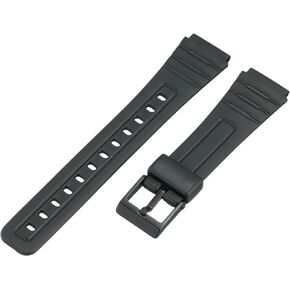 Voguestrap TX1852 Allstrap 18mm Black Regular-Length Fits Casio and Other Sport Watch Band