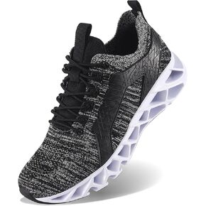 Vivay Men's Walking Shoes Slip On Running Tennis Shoes Lightweight Breathable Casual Workout Gym Sneakers