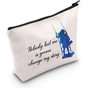 POFULL Musical Inspired Gift Nobody But Me Is Gonna Change My Story Cosmetic Bag Musical Theatre Gift (Nobody But Me Tote Bag)