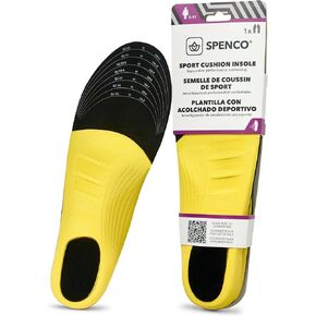 Spenco Sport Cushion Insole, Trim to Fit, Men's 7-13 / Women's 5-11