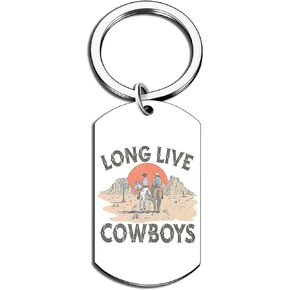 Pink Cowgirls Western Keychain - Pink Cowboy Cowgirl Gifts Key Chain, Hoody Western Keychains For Women