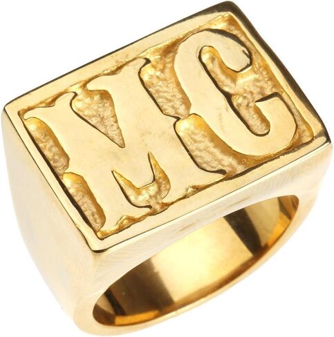 OAKKY Men's European Style Titanium Steel Domineering MC Rings in Saudi Arabia