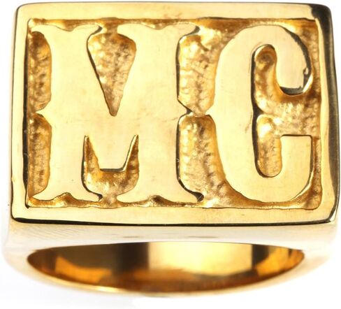 OAKKY Men's European Style Titanium Steel Domineering MC Rings in Saudi Arabia