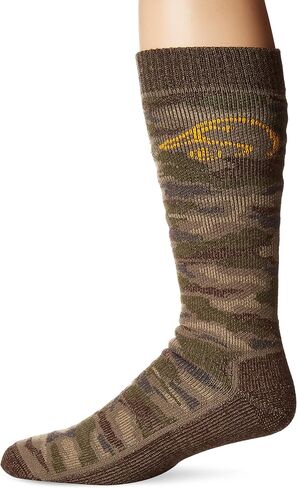 Ducks Unlimited Mens Tall Merino Wool Camo Boot SockDucks Unlimited Men's Tall Merino Wool Boot Socks, Camo, X-Large in Saudi Arabia