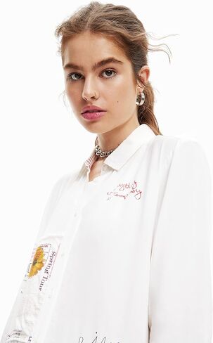 Desigual Women's Woman Woven Shirt Long Sleeve in Saudi Arabia