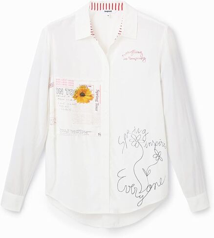 Desigual Women's Woman Woven Shirt Long Sleeve in Saudi Arabia